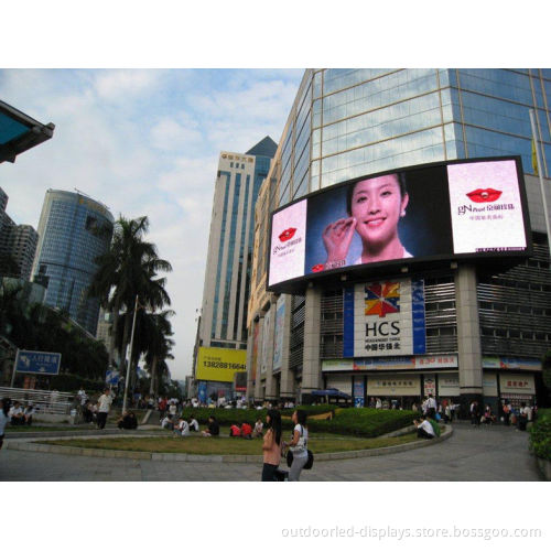 Super Brightness Outdoor Led Video Display P10mm For Advertising Dip346 9000 Nits